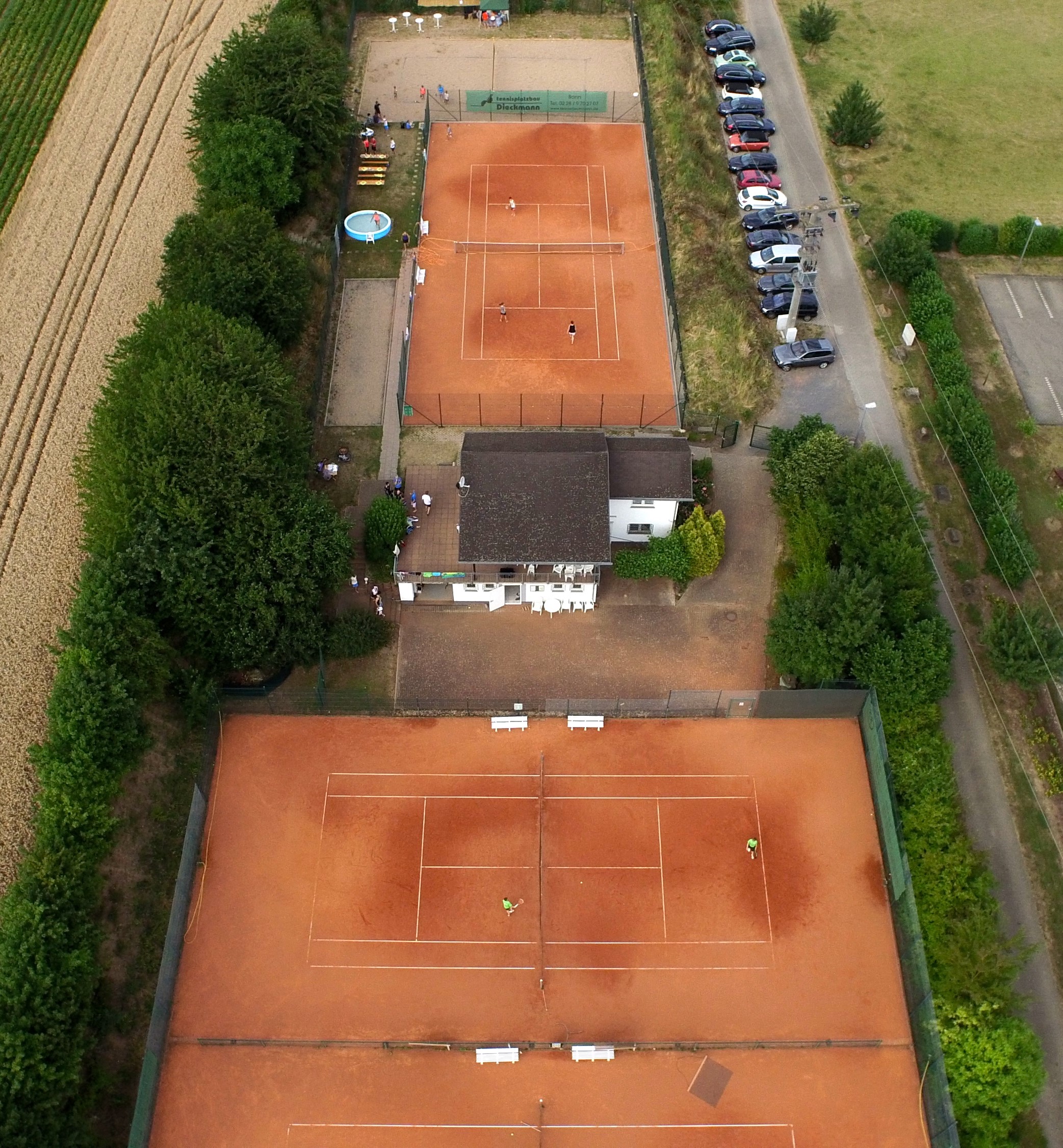 Tennisanlage Luftbild